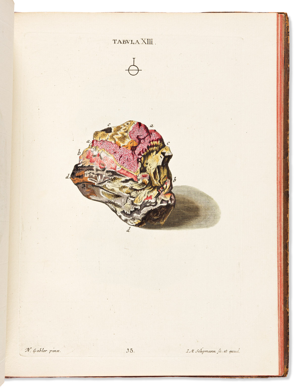 Schmiedel, Kasimir Christoph (1718-1792) Erz Stuffen und Berg Arten mit Farben Genau Abgebildet.